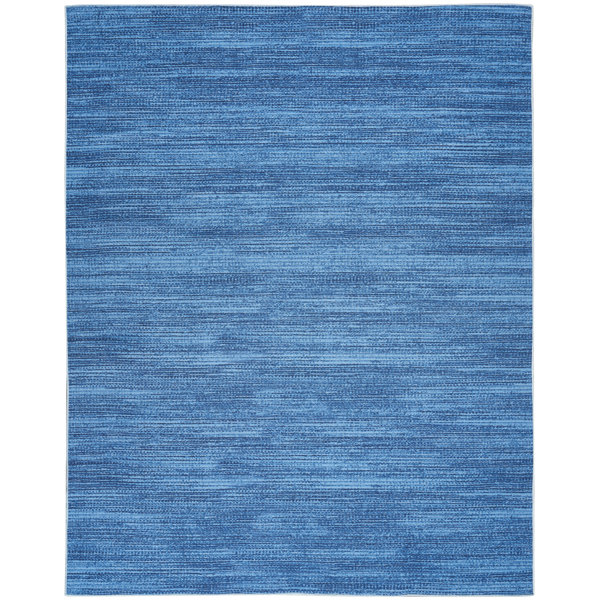 Highland Dunes Daline Cotton Blue Machine Washable Rug Wayfair